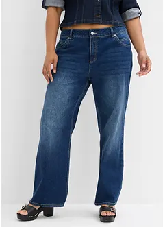 Jean droit, taille mi-haute, bonprix