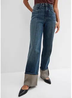 Jean droit, taille haute, bonprix
