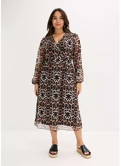 Robe midi en mesh doux, bonprix