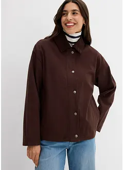 Veste en twill avec col en velours côtelé, bonprix