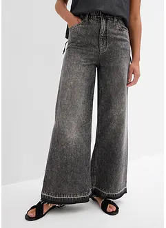 Jean large taille haute, raccourci, bonprix