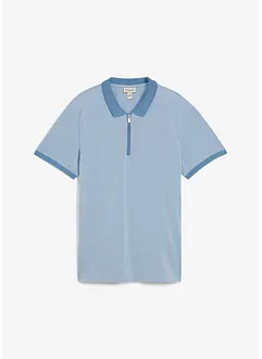 Polo en maille piquée à col zippé, bonprix