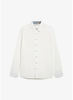 Chemise habillée 100% coton à détails contrastants, regular, bonprix