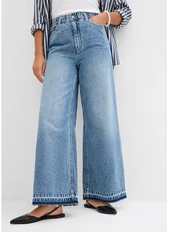Jean large taille haute, raccourci, bonprix