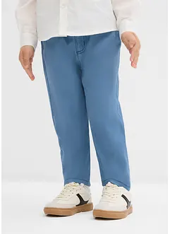 Pantalon droit taille élastiquée 100% coton, Regular, bonprix