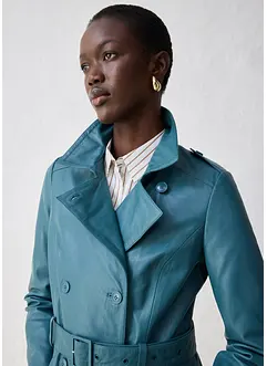 Trench-coat en cuir, bonprix