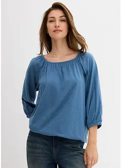Blouse en jersey 100% coton, bonprix