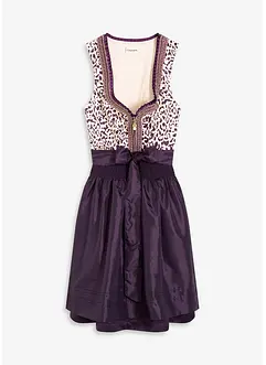 Dirndl avec tablier brodé (ens. 2 pces), bonprix