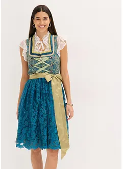 Dirndl avec tablier à sequins (ens. 2 pces), bonprix