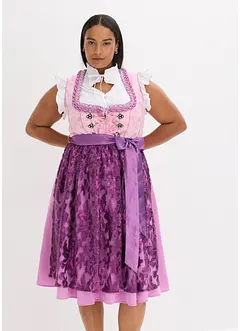 Dirndl avec tablier à sequins (ens. 2 pces), bonprix