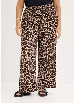 Pantalon palazzo en satin fluide, bonprix