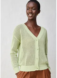 Gilet en maille ajourée, bonprix