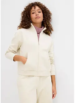Sweat zippé 100% coton, bonprix