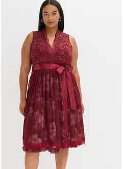 Dirndl avec broderie et jupe en velours (ens. 2 pces), bonprix