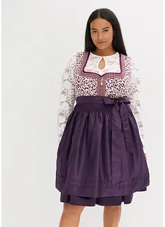 Dirndl avec tablier brodé (ens. 2 pces), bonprix