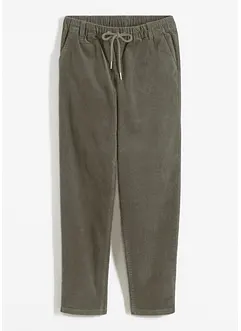 Pantalon en velours côtelé, taille élastiquée, bonprix