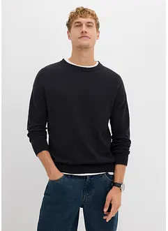 Pull texturé en coton majoritaire, bonprix