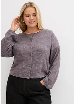 Gilet en fine maille côtelée, bonprix
