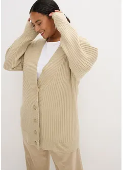 Gilet en maille côtelée, bonprix