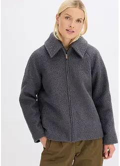 Blouson en maille bouclette douce, bonprix