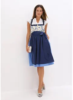 Dirndl avec tablier brodé (ens. 2 pces), bonprix