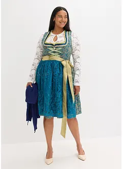 Dirndl avec tablier à sequins (ens. 2 pces), bonprix