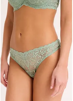 String en dentelle florale, forme en V, bonprix