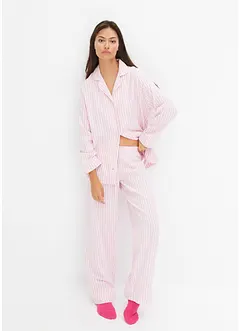 Pyjama en flanelle avec pochette cadeau, bonprix