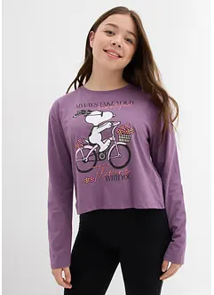 T-shirt manches longues Snoopy 100% coton, Peanuts