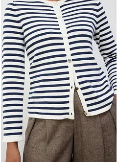 Gilet en maille coton et soie, bonprix
