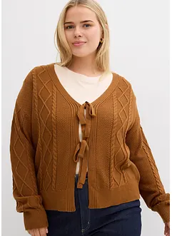 Gilet en maille à nouettes, bonprix