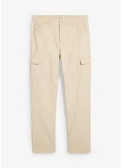 Pantalon cargo droit en toile de coton, loose, bonprix