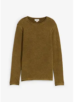Pull aspect délavé, slim, bonprix