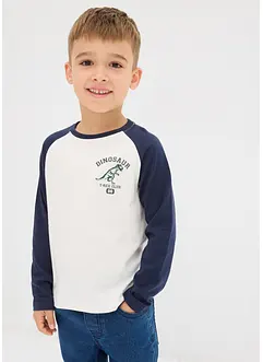 T-shirt manches longues raglan 100% coton, bonprix