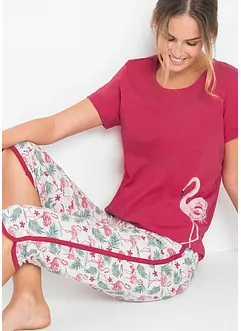 Pyjama corsaire 100% coton, bonprix