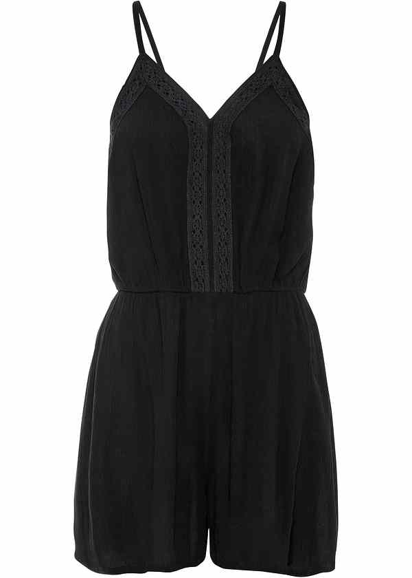 Combishort mode à jambes larges - noir