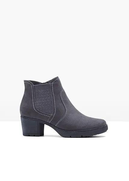 Bottines intemporelles de Jana largeur H gris fonce