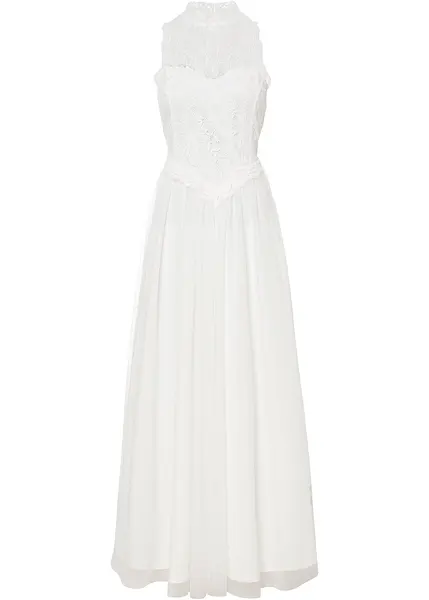 Robe de mariee romantique a jolie dentelle blanc