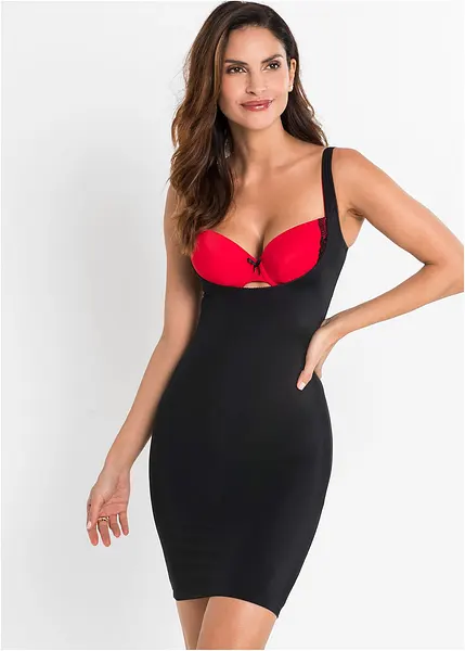 Fond de robe gainant avec bretelles reglables noir