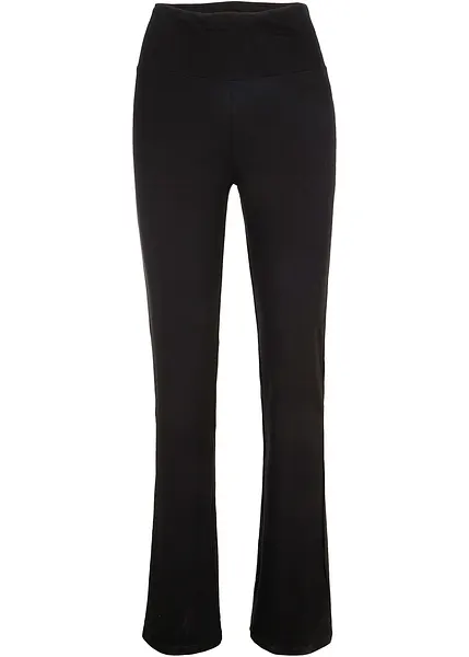 Legging confortable a jambes evasees noir