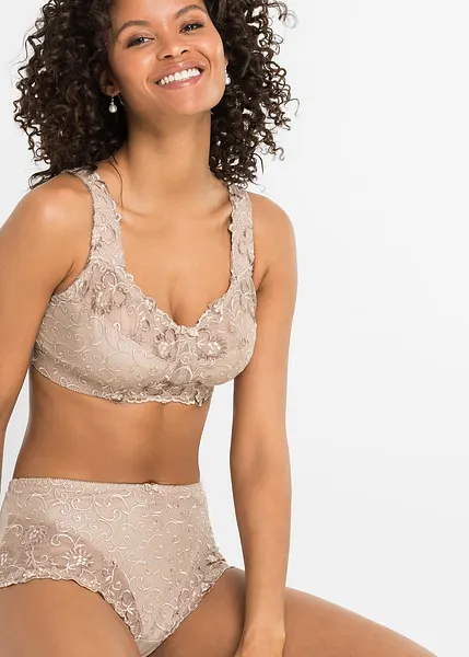 Soutien-gorge de maintien au look raffiné nude, D