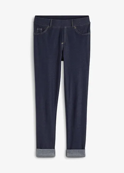 Ce legging effet jean met en valeur vos jambes bleu denim