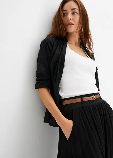 Skirt Bon Prix Jupe Courte Femme Jupe Courte à Plis Gris Noir Pour