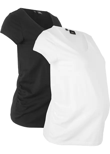 Lot de 2 T-shirts basiques de grossesse