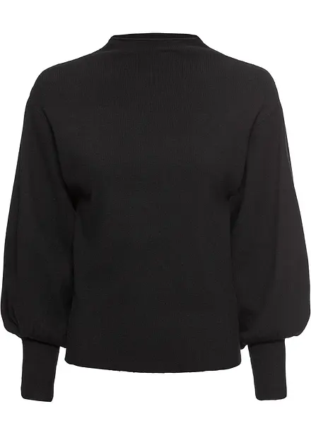 Pull en maille à manches ballon
