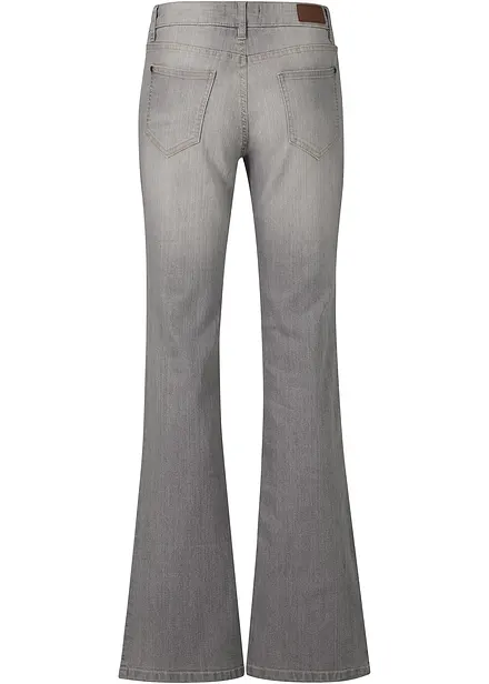 Jean bootcut taille mi-haute, extensible et confortable
