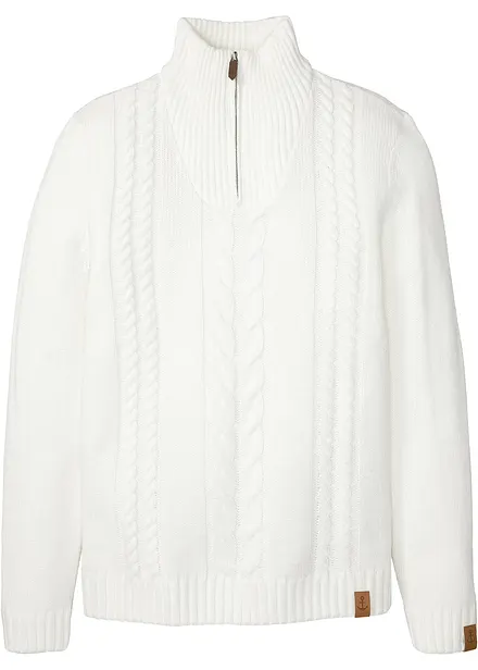 Pull camionneur en grosse maille torsadée