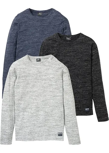 Lot de 3 T-shirts manches longues