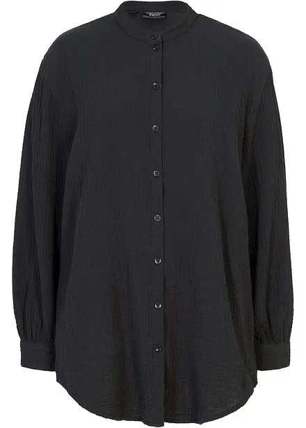 Chemisier long en gaze de coton
