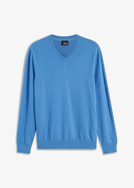 Pull col V en fine maille